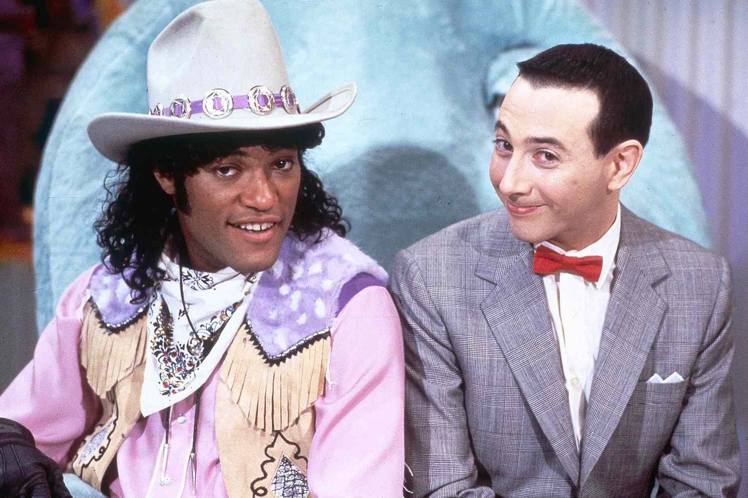 Laurence Fishburne and Pee Wee Herman in Pee Wee's Playhouse