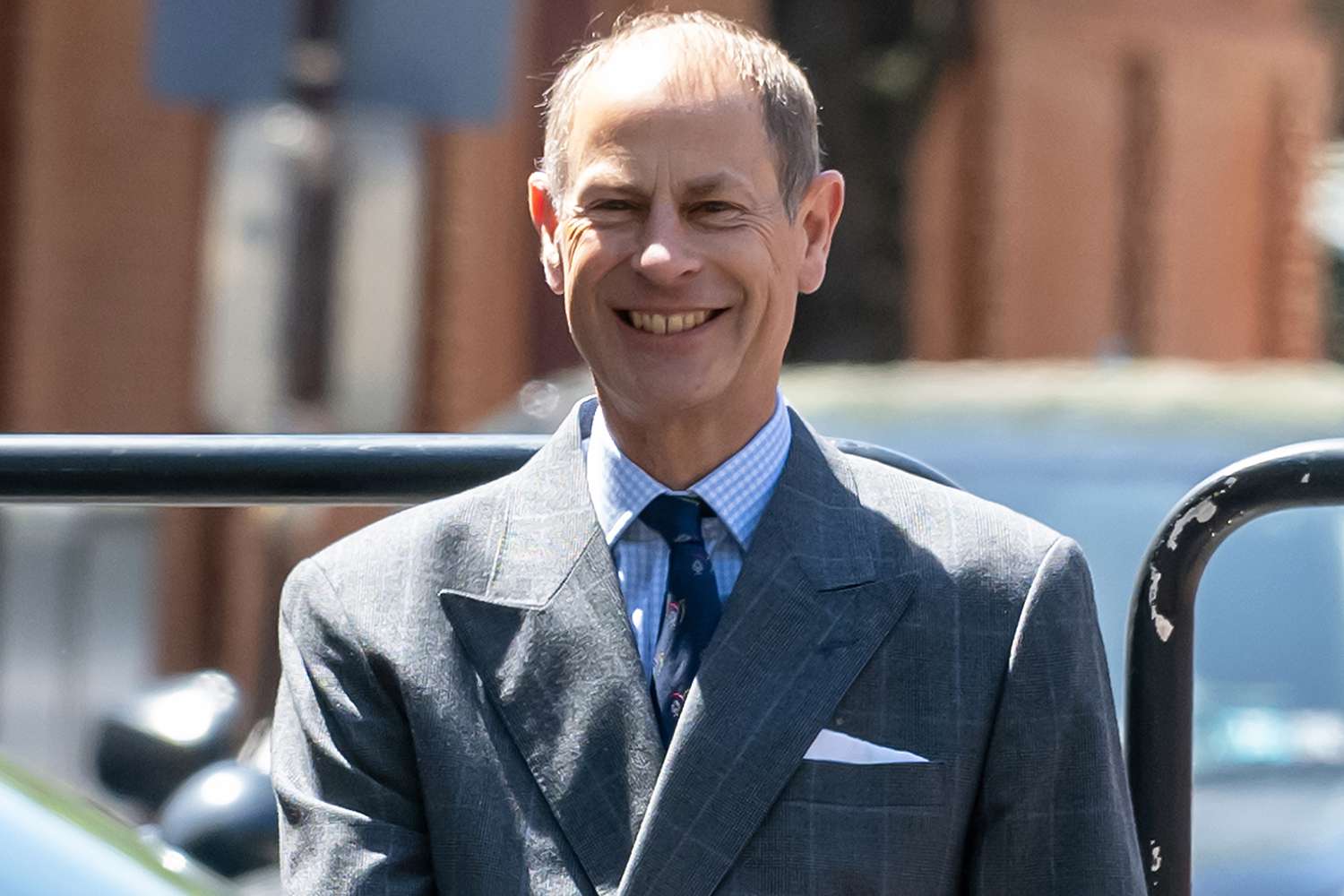 Prince Edward, Duke of Edinburgh is seen during the dedication of the Benjamin Rush Garden and Bicentennial Bell to Queen Elizabeth II