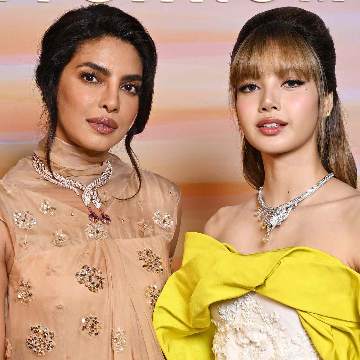 Priyanka Chopra and Lisa attend the Bvlgari Polychroma High Jewelry and High- End watches Event