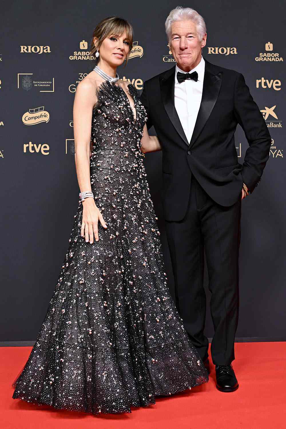  Richard Gere and Alejandra MarÃ­a Silva attend the red carpet during Goya Cinema Awards 2025 at the Granada Conference & Exhibition Centre on February 08, 2025 in Granada, Spain.