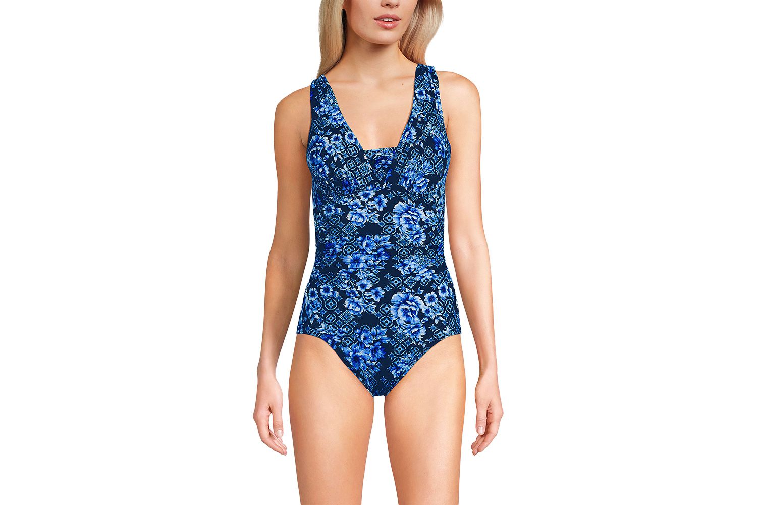 Slender Suit Grecian Low Leg One Piece Swimsuit