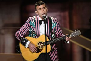 Sufjan Stevens performs onstage during the 90th Annual Academy Awards