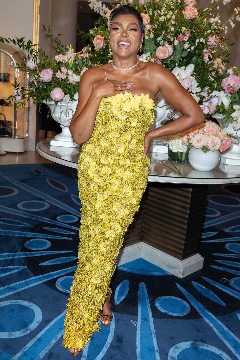 Taraji P. Henson is seen at Hotel Martinez during day nine of the 78th Cannes Film Festival on May 21, 2025 in 