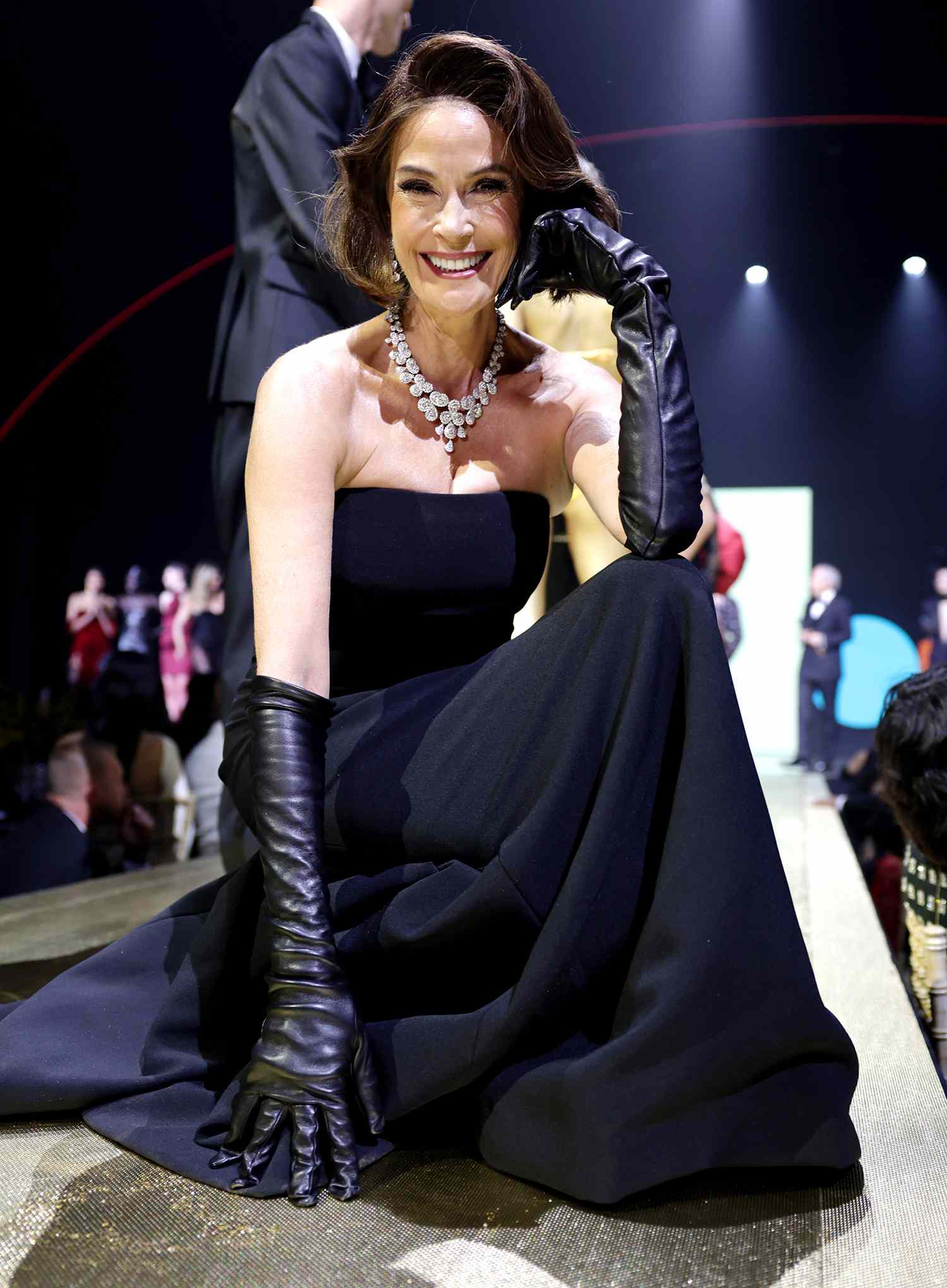 Teri Hatcher walks the runway during the amfAR Gala Cannes 2025 presented by Chopard at Hotel du Cap-Eden-Roc on May 22, 2025 in Cap d'Antibes, France.