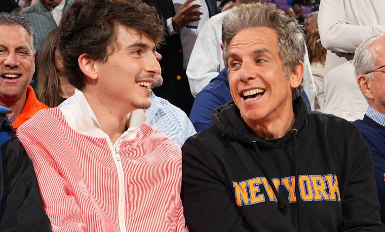 Timothée Chalamet and Ben Stiller Cheer for the Knicks, Plus Elle Fanning, Scarlett Johansson and More