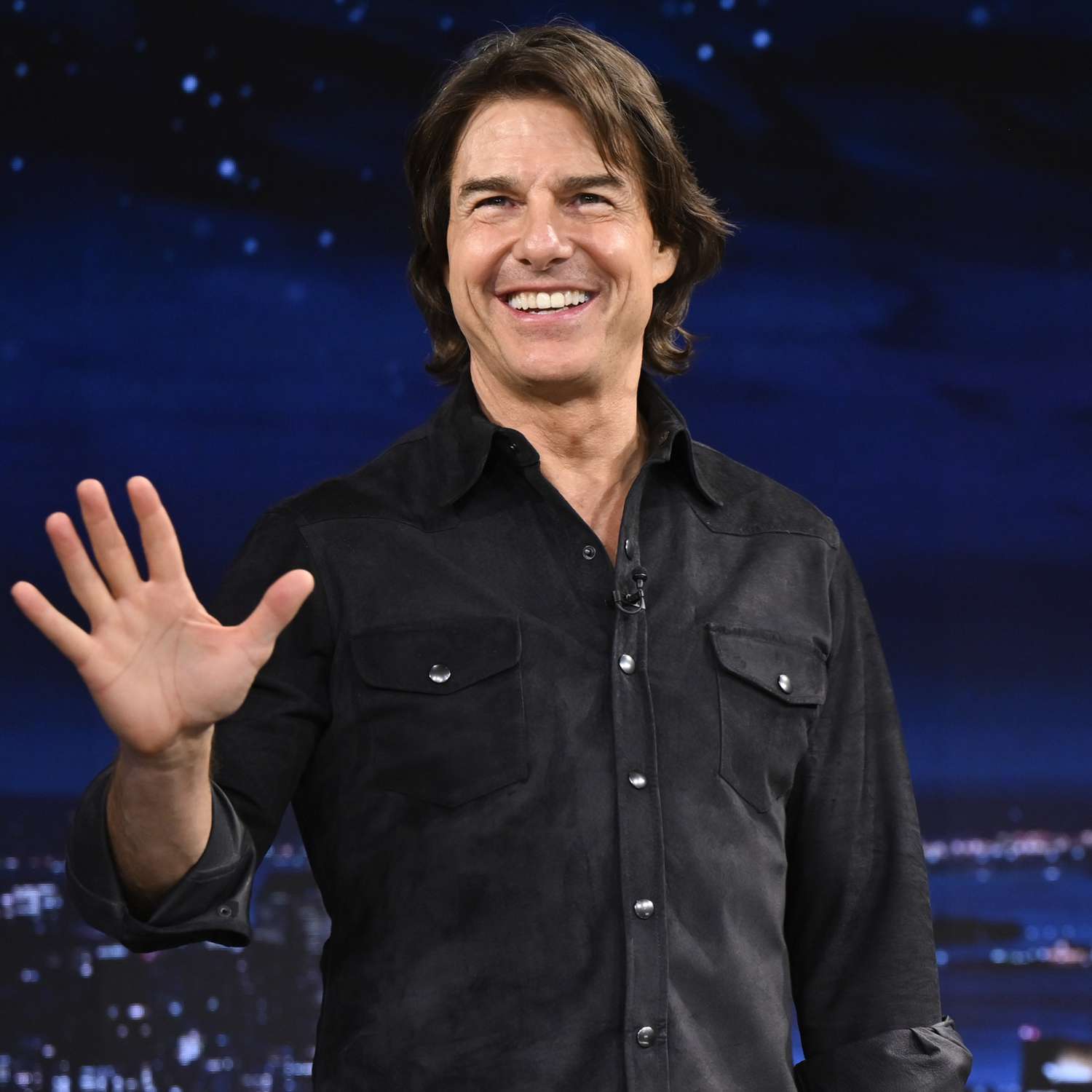 Tom Cruise arrives on The Tonight Show Starring Jimmy Fallon