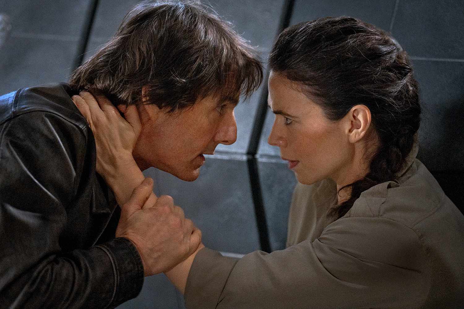 Tom Cruise and Hayley Atwell in Mission: Impossible - The Final Reckoning