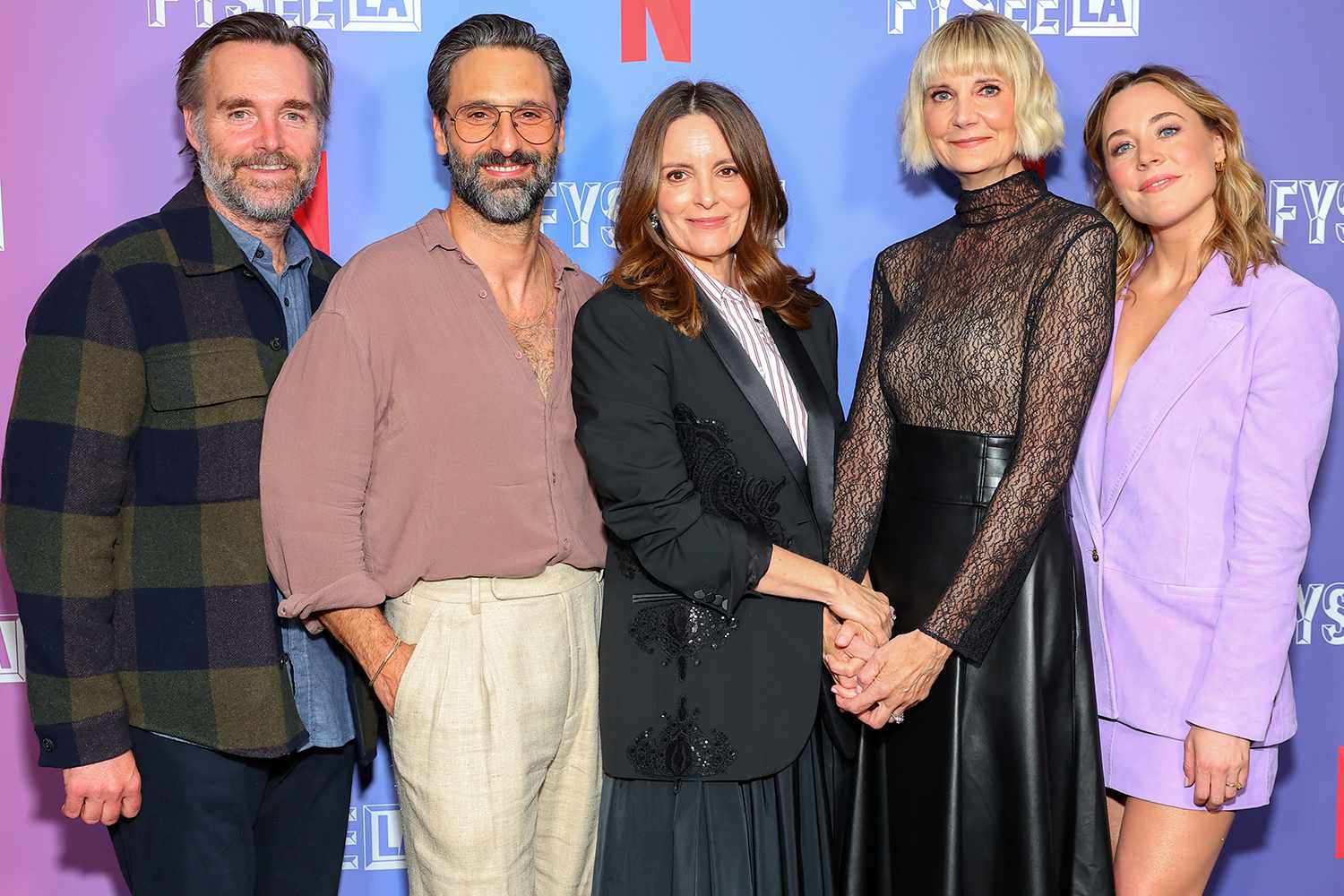Will Forte, Marco Calvani, Tina Fey, Kerri Kenney-Silver and Erika Henningsen attend Netflix's "The Four Seasons" ATAS Special Screening Event