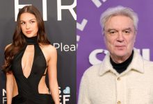 split image of Olivia Rodrigo and David Byrne