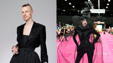Ethan Mundt aka Utica Queen in Project Runway press, Dragcon LA