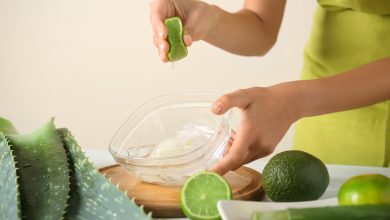 Homemade Aloe vera shampoo for thick, shiny hair