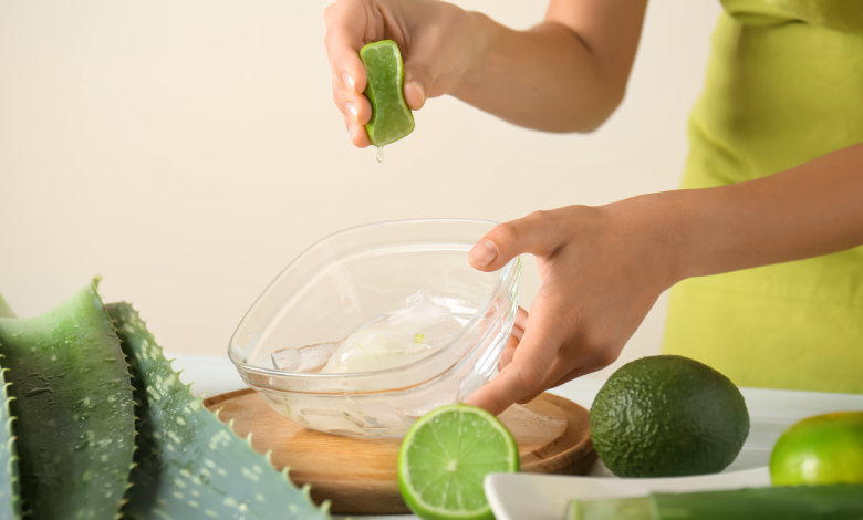 Homemade Aloe vera shampoo for thick, shiny hair