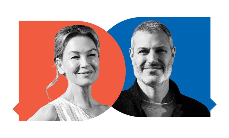 Renée Zellweger and Michael Morris