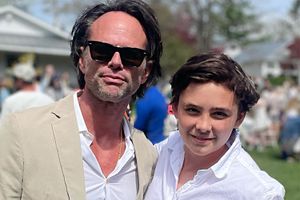 Walton Goggins and his son on Instagram