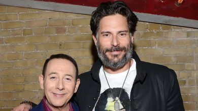 Paul Reubens and Joe Manganiello attend the world premiere of ‘Pee-wee
