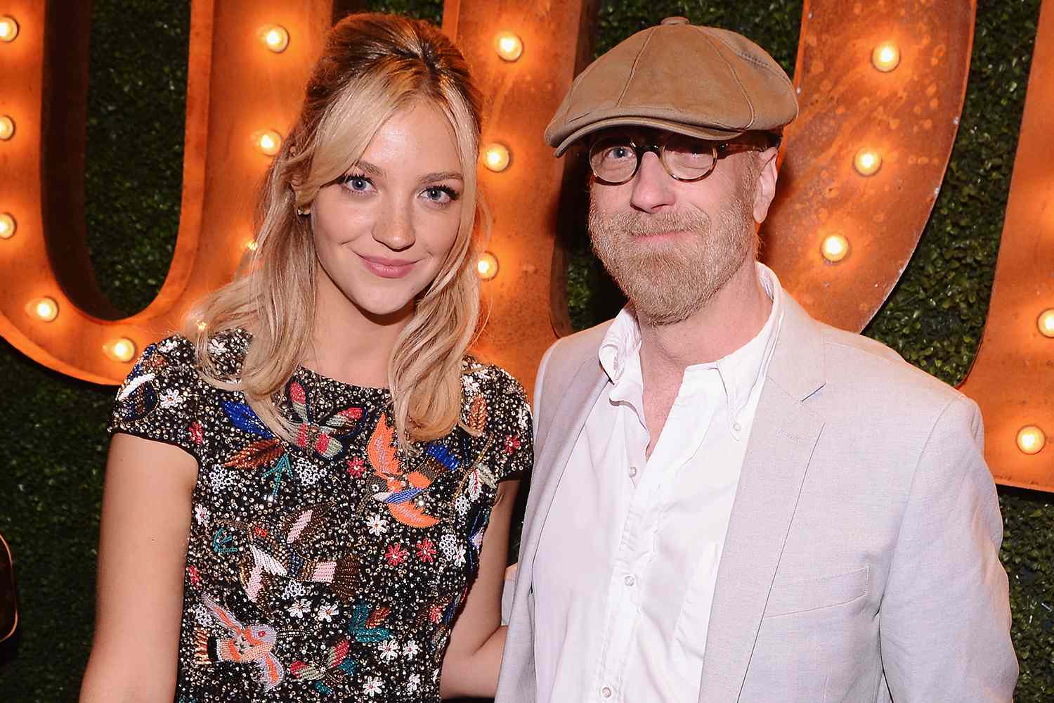 Abby Elliott and Chris Elliott attend the after party for Bravo's screening of "Odd Mom Out"