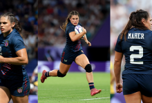 Ilona Maher playing rugby