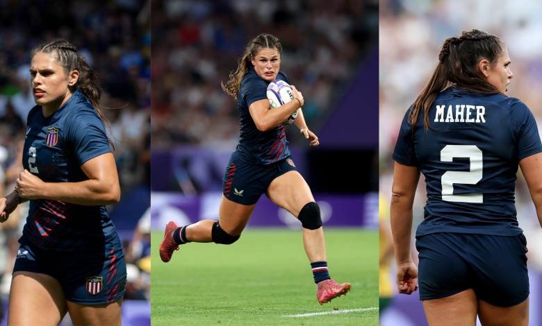 Ilona Maher playing rugby