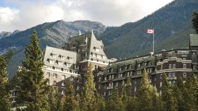 The Fairmont Banff Springs Hotel in the Canadian Rockies
