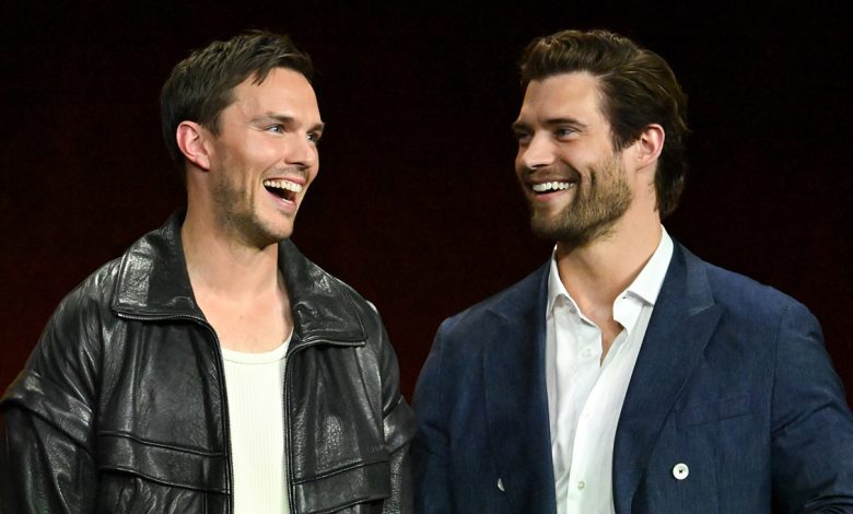 Nicholas Hoult, David Corenswet at the Warner Bros. Pictures The Big Picture Presentation Press Line as part of CinemaCon 2025 at Caesars Palace on April 01, 2025 in Las Vegas, Nevada.