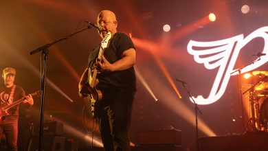 Joey Santiago, Black Francis and David Lovering of Pixies perform on stage at The Corn Exchange on May 14, 2025 in Edinburgh, Scotland.