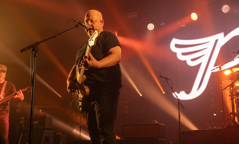Joey Santiago, Black Francis and David Lovering of Pixies perform on stage at The Corn Exchange on May 14, 2025 in Edinburgh, Scotland.