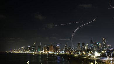TEL AVIV, ISRAEL - JUNE 13: Smoke rises from residential areas after Iranian army launches a retaliatory attack, reportedly firing hundreds of ballistic missiles to Israel following Israel
