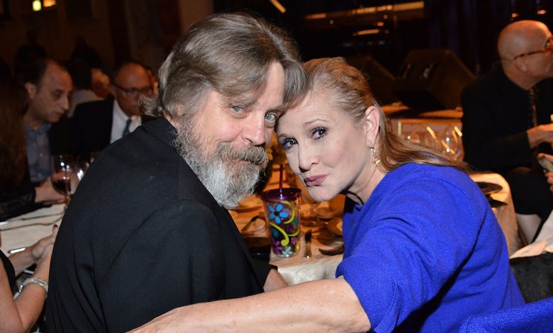 Mark Hamill and Carrie Fisher attend the Midnight Mission