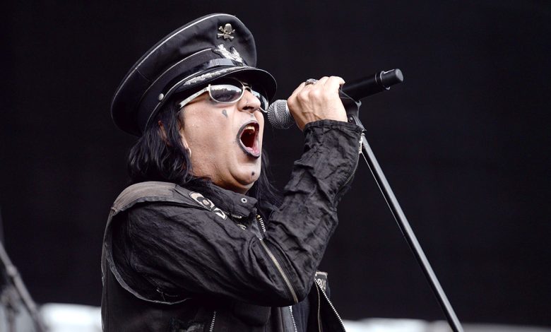 Singer Taime Downe of Faster Pussycat performs onstage at Irvine Meadows Amphitheatre on August 15, 2015 in Irvine, California.