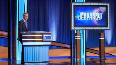 Jeopardy set with Ken Jennings