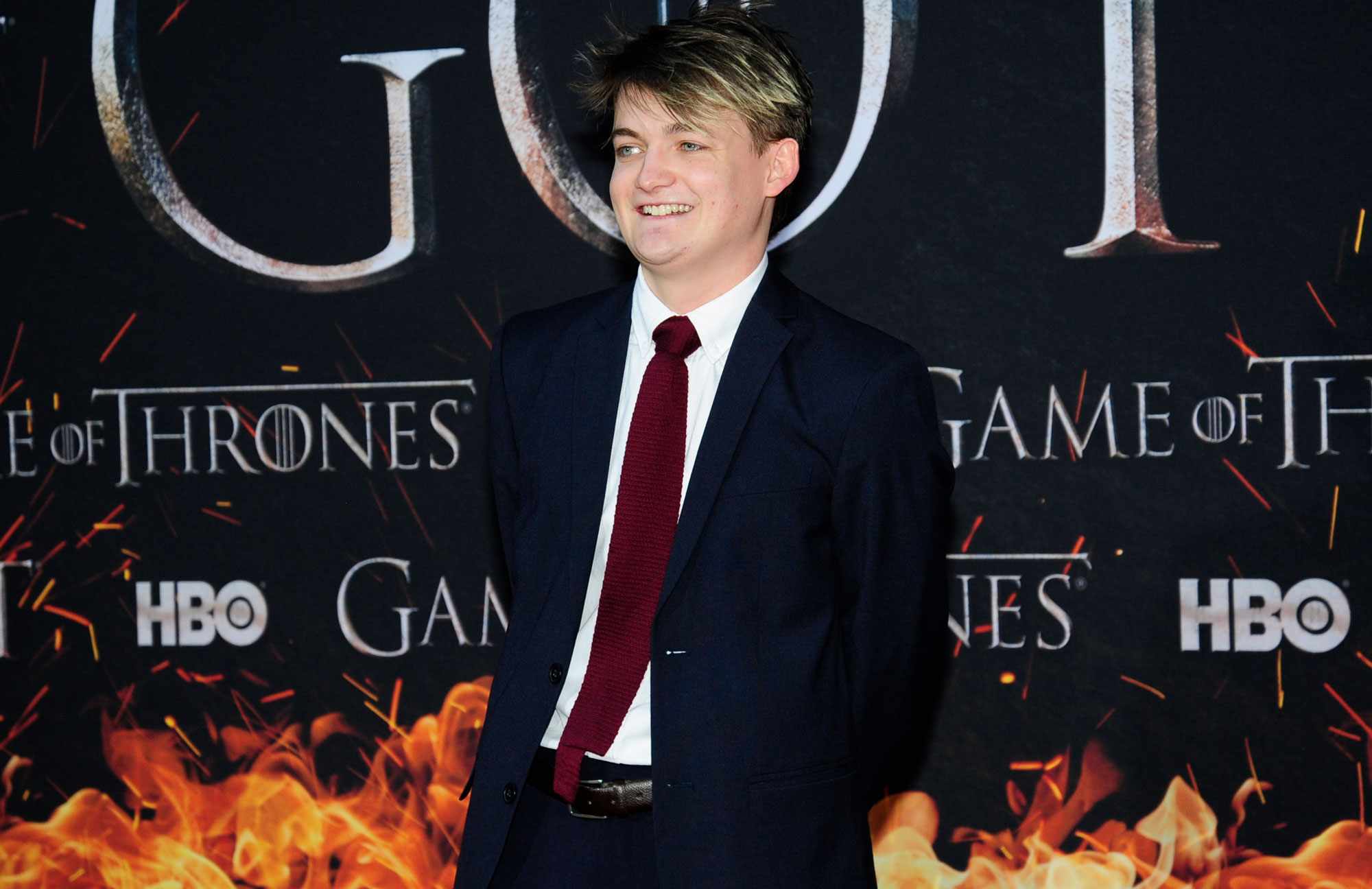Jack Gleeson attends the New York City premiere of 'Game Of Thrones' at Radio City Music Hall on April 3, 2019