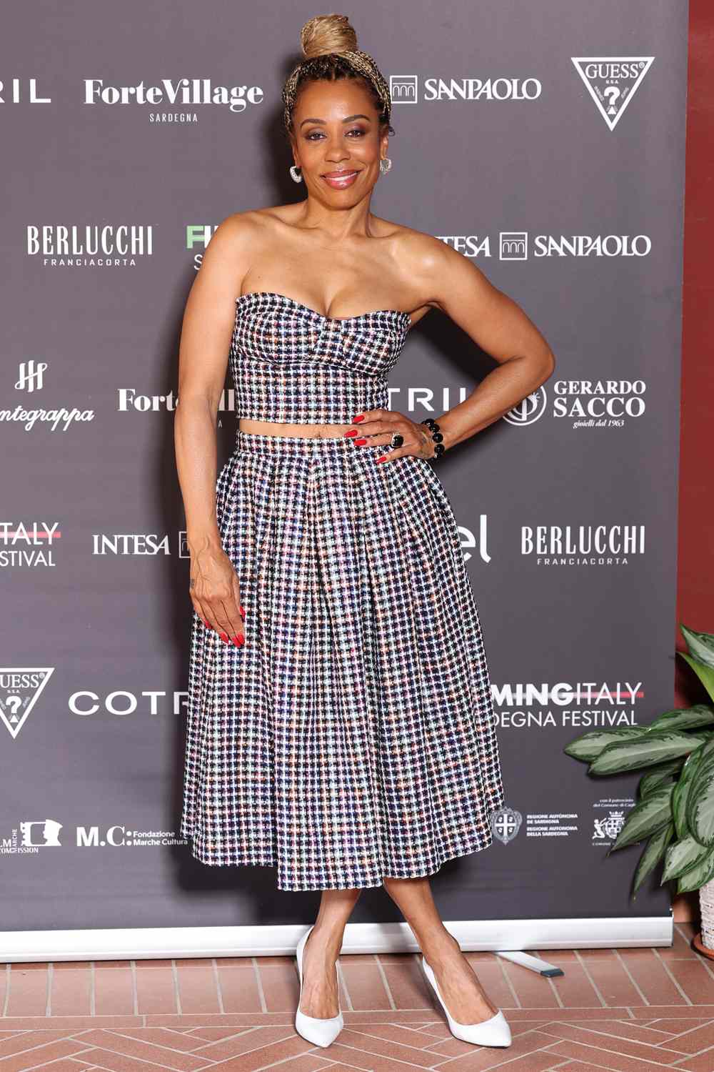 Karen Pittman attends Filming Italy 2025 - Press Conference on June 19, 2025 in Cagliari, Italy
