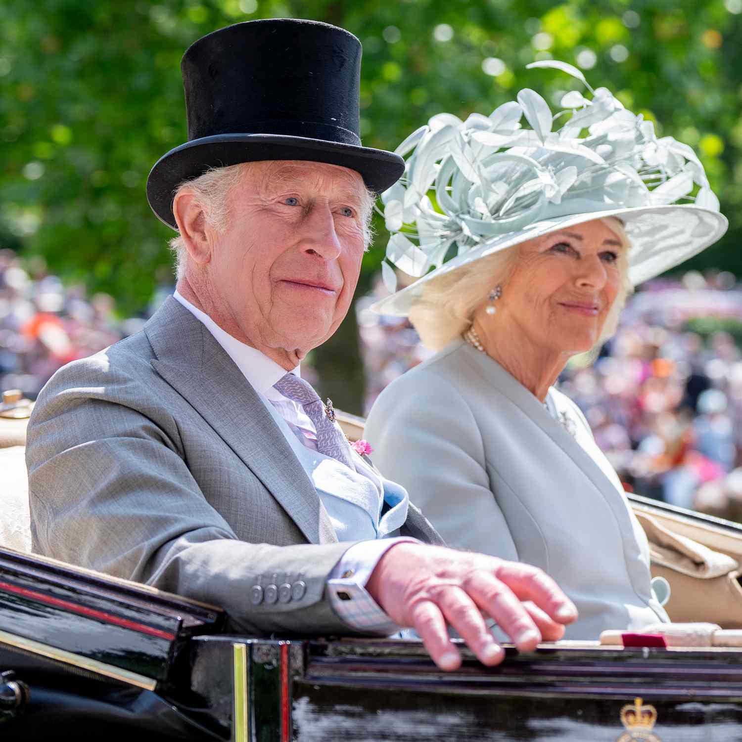King Charles III and Queen Camilla attend day one of Royal Ascot at Ascot Racecourse on June 17, 2025 in Ascot, 