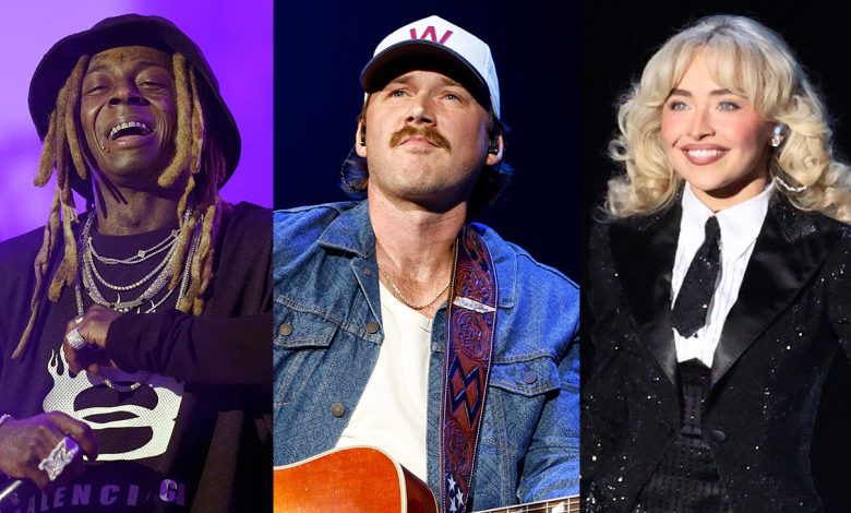 Lil Wayne, Morgan Wallen and Sabrina Carpenter