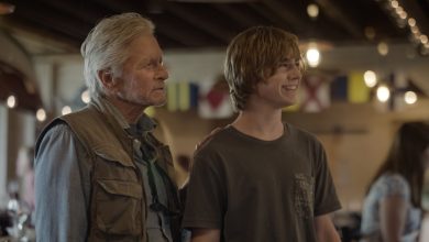 Michael Douglas and Walker Scobell in