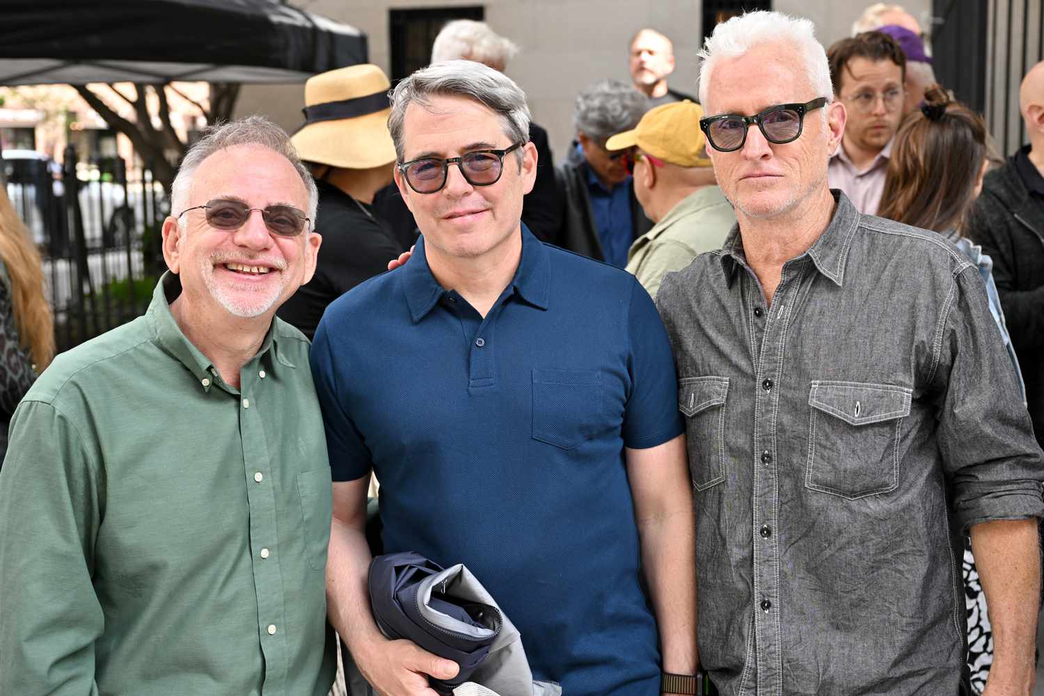 Marc Shaiman, Matthew Broderick and John Slattery attend