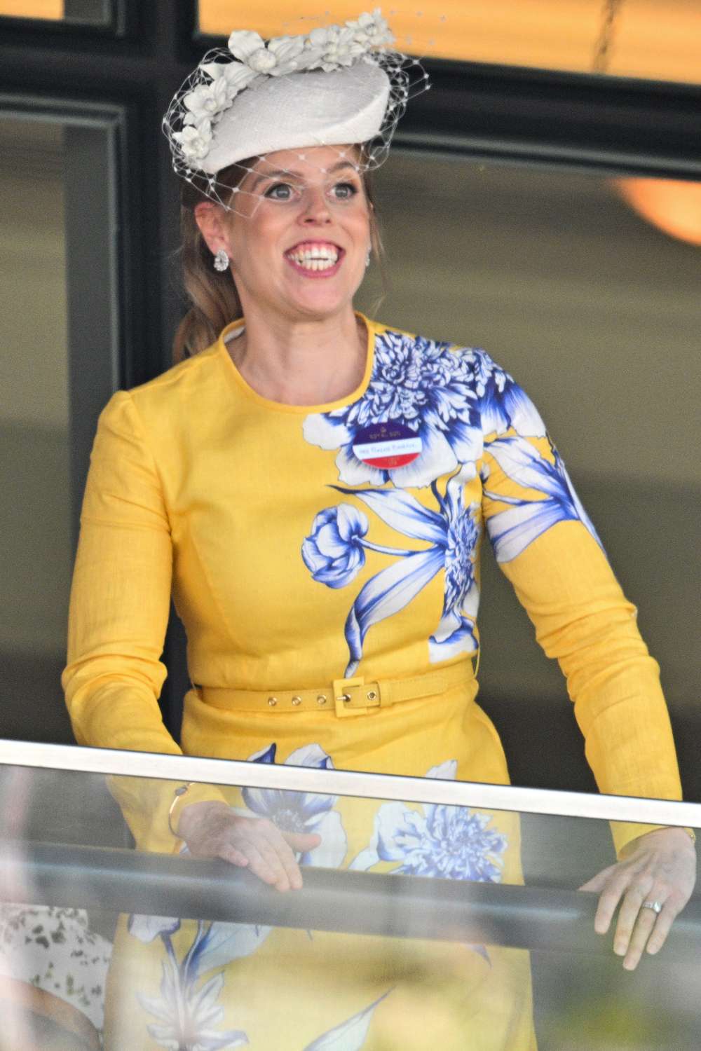 Princess Beatrice of York watches a race on day three of Royal Ascot at Ascot Racecourse on June 19, 2025 in Ascot, 