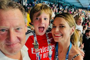 Savannah Guthrie, Michael Feldman, and son Charley