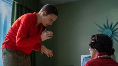 Jessica Lee Gagné and Dichen Lachman in Severance