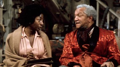 SANFORD AND SON, from left: Lynn Hamilton, Redd Foxx, 1972-77.