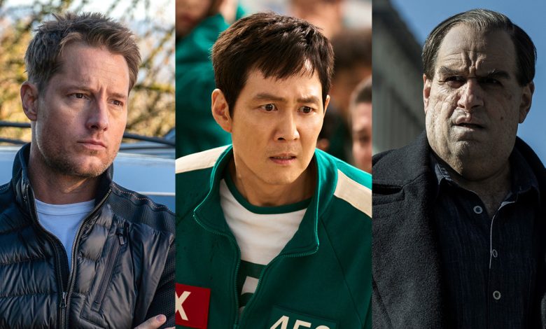Justin Hartley in Tracker, Lee Jung-jae in Squid Game season 2 and Colin Farrell in The Penguin