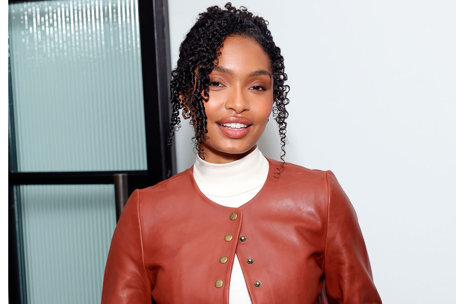 Yara Shahidi poses at the launch of 'French Enough' in L.A. on Oct. 29, 2024