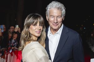 Alejandra Silva and Richard Gere attend the screening of the film 'Wisdom of Happiness' during BCN Film Festival