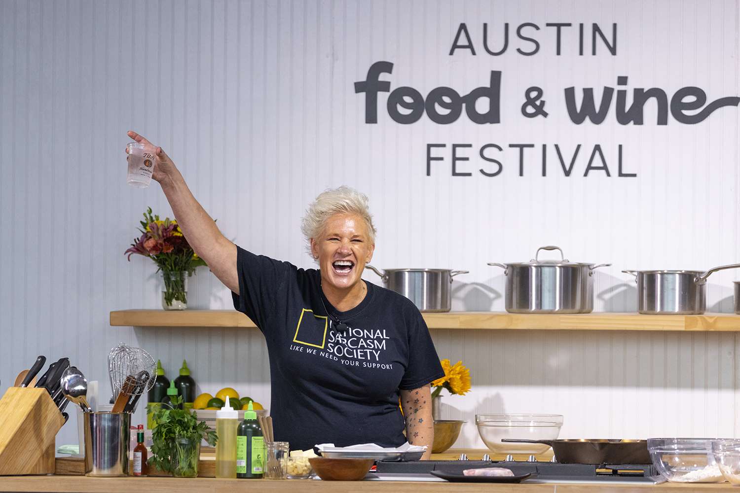 Chef Anne Burrell attends the Austin FOOD & WINE Festival at Auditorium Shores