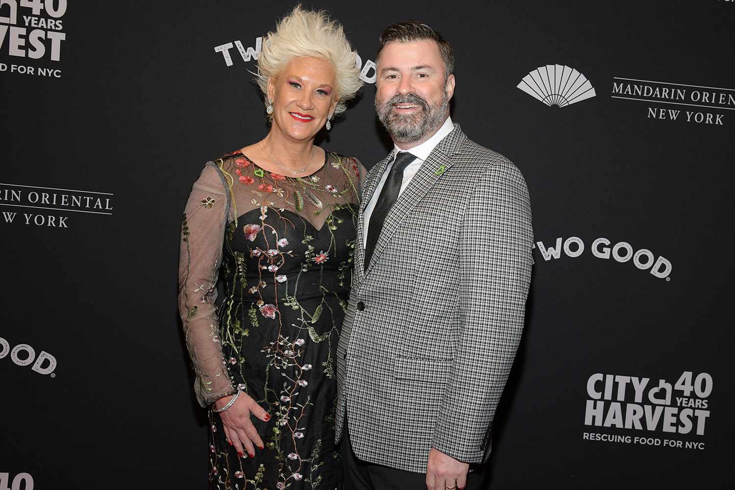 Anne Burrell and Stuart Claxton at the City Harvest 40th Anniversary Gala held at Cipriani 42nd Street