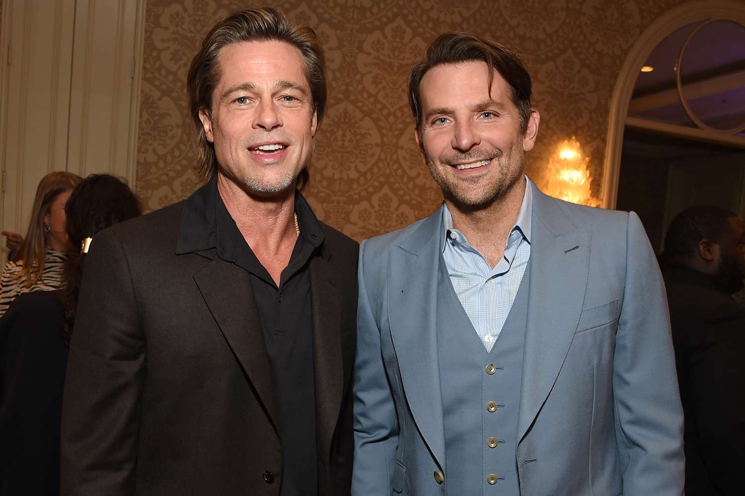  Brad Pitt (L) and Bradley Cooper attend the 20th Annual AFI Awards 