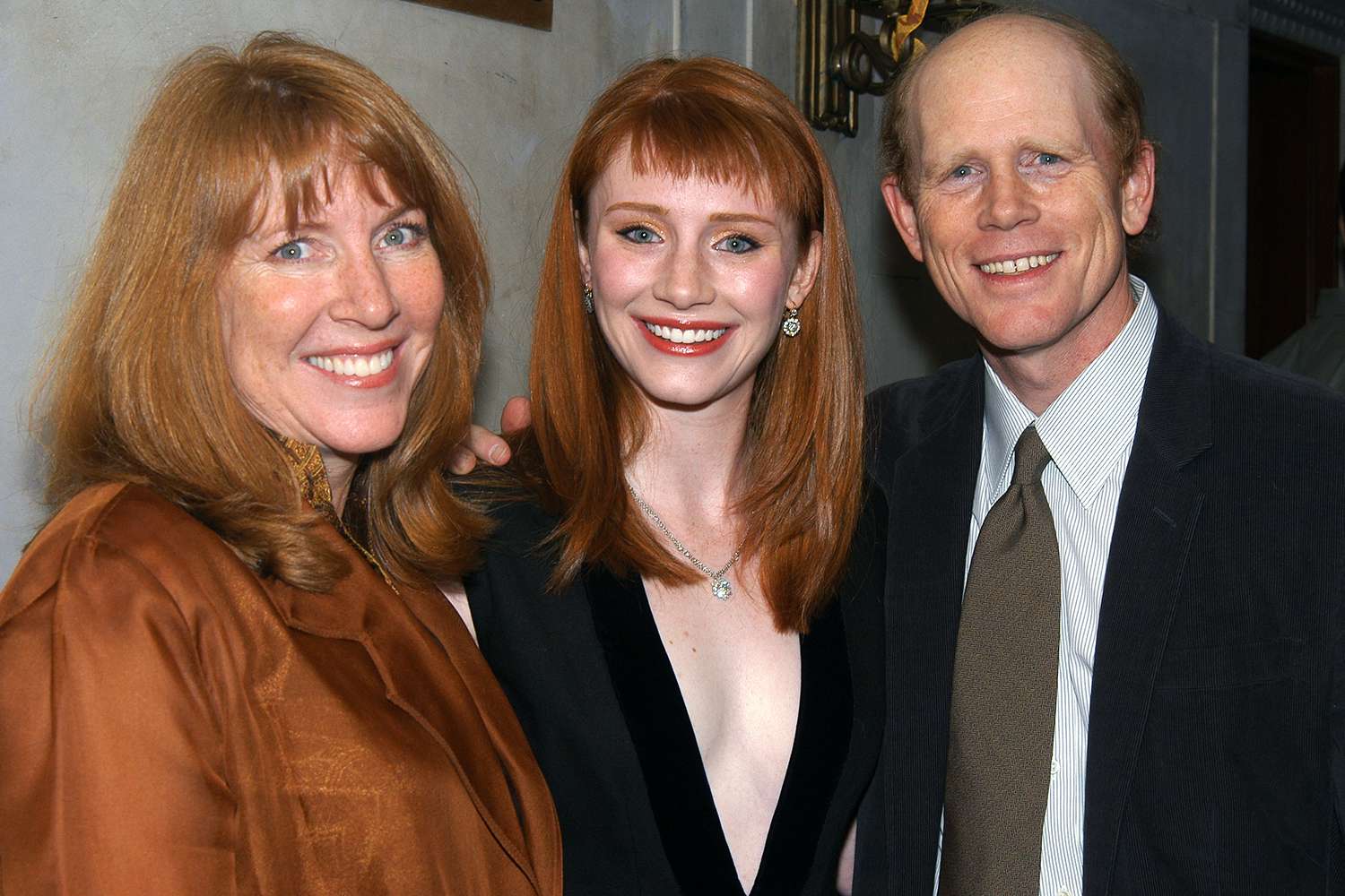 2003: Ron Howard with wife Cheryl (left) and daughter Bryce Dallas Howard, 21, at the Roundabout Theatre Company's opening night party for "Tartuffe" at Laura Belle's. Bryce made her Broadway debut in the play.