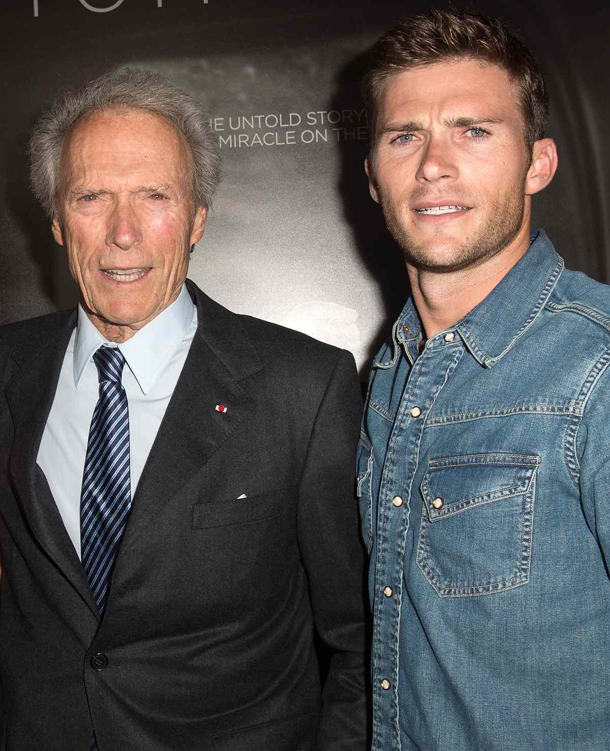 Clint Eastwood and Scott Eastwood attend the L.A. screening of 'Sully' on Sept. 8, 2016