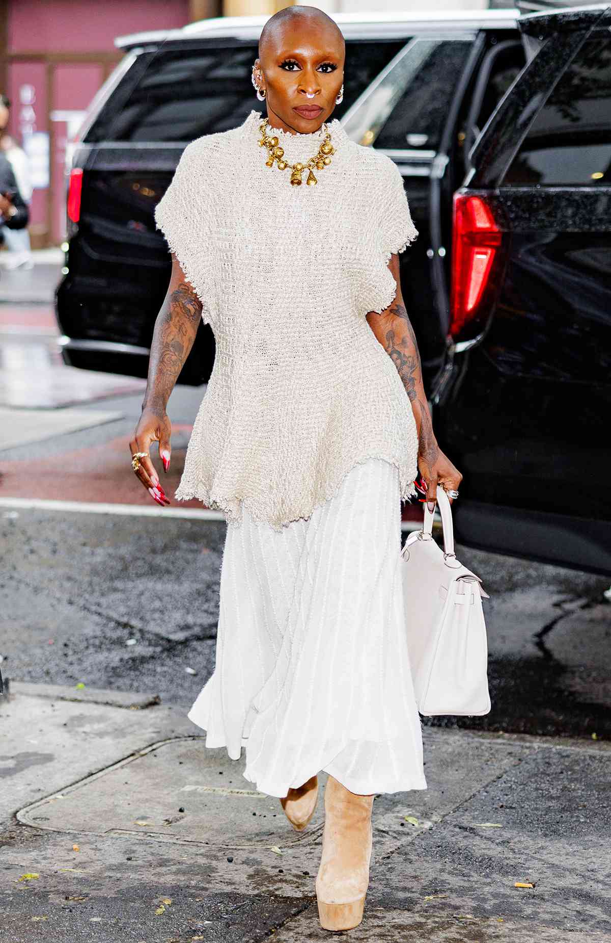 Cynthia Erivo is seen in the Flatiron District on May 28, 2025 in New York City