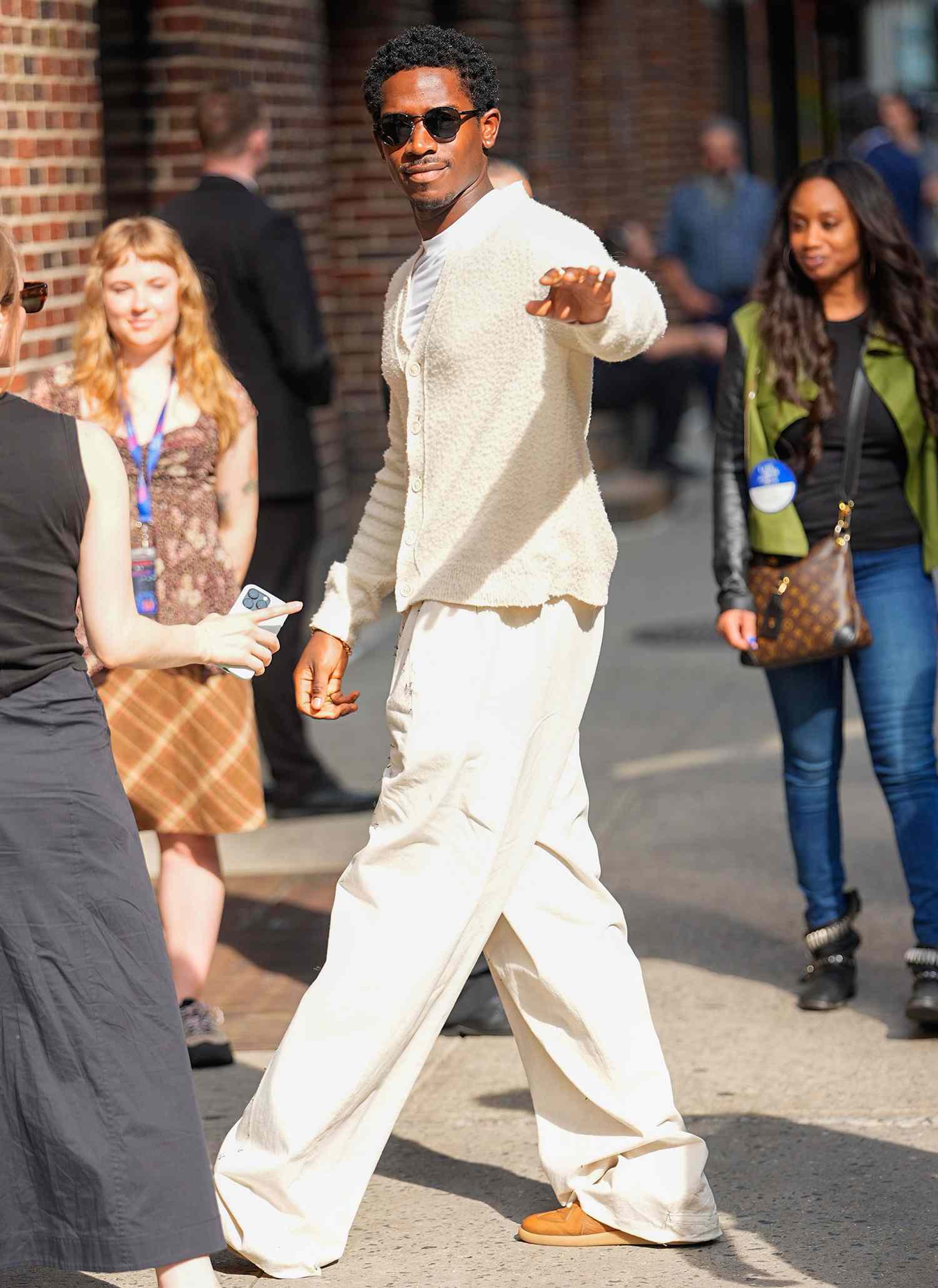 Damson Idris is seen on June 18, 2025 in New York City.